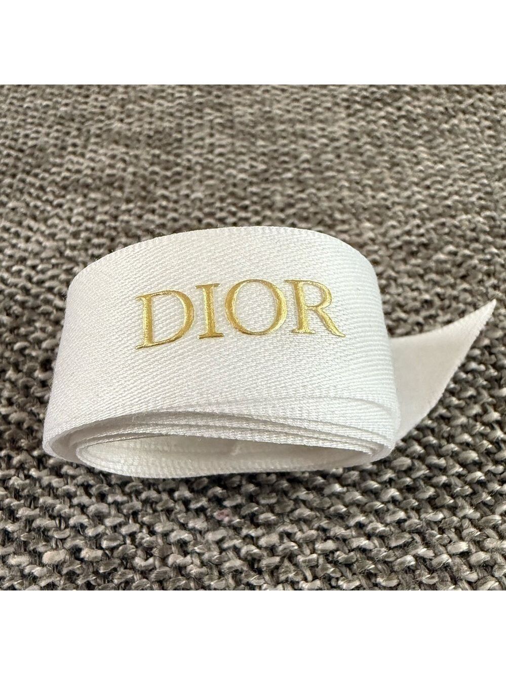 Dior Logo White Matte Authentic Ribbon 53 Inch New - Picture 3 of 9